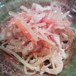 津軽のおかず　旬の味　甚平 - もやしとタラコの和え物