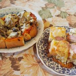 パン工房ささき亭 - 木の子のピザトーストとクロックムッシュ
