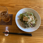 味処 銀の里 - ランチのサラダ