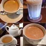 mame-ruanju - ホットコーヒー(320円)、アイスラテ(380円)