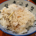 新和食 きくい - 子持ち鮎の炊き込みご飯