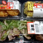 MEGAドン・キホーテUNY - 料理写真:ごま油香る!おつまみ合鴨(398円+税の半額)、サクサク海老はんぺん(200円+税の半額)、たっぷりチーズ磯辺(298円+税の半額)