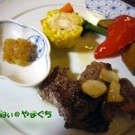 陶千矛 - 「ありがとうディナー」のステーキ