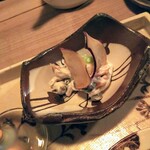 かんじ - パリパリ薩摩芋ときのこと枝豆の白和え
