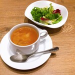 洋食屋 銀座グリルカーディナル - スープ・サラダ