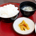 Taiwan Ryouriajigen - ご飯とスープと漬物