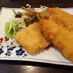 金町製麺 - 塩カマスのフライ　400円