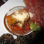 Bistro Panda - 前菜盛り合わせ。ラタトゥーユとか。