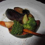 Bistro Panda - フォアグラソテーの野菜ゴロゴロ。