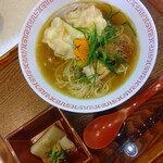 中華そば麦右衛門 - ワタリ蟹のワンタン麺@1200