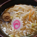 麺屋大斗 - 具沢山スープ。