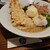 釜あげ饂飩 楽 - ちく玉天ぶっかけ
