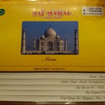 Taj Mahal - メニュー表紙