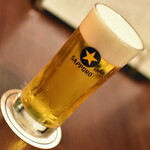 Shabu Zen - 黒ラベル生ビール（５５０円＋サービス料＋税）