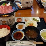 道の駅ななもり清見 - 飛騨牛カルビ御膳 \2000