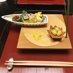 赤坂 菊乃井 - 八寸！月夜に浮かんだ船のイメージ