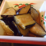 Inakaryouri Yoshino - 昼飲みのセットの料理（なす煮びたし）