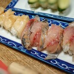 辰寿し - 鯵、ガリ寿司はギャグ(笑)