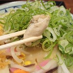 Marugame Seimen - ぷっくりとした牡蠣は５個入っています。