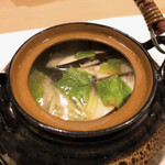 うを徳 - 信州松茸とのどぐろの土瓶蒸し