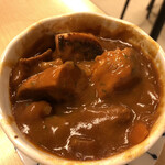 西口やきとん - 昨日のカレーフランスパン入り