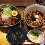 Toure Muromachi Shain Kurabu - 豚の角煮とお蕎麦セット　1000円