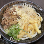 はなまるうどん - 2020年10月。牛肉うどん小460円。