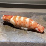 菊鮨 - 車エビ（天然）・・甘いこと。