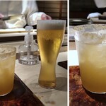 菊鮨 - ビールと梅酒を。こちらの梅酒は濃厚で美味しい。
