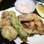 魚食菜　ひらじぃ - 明石蛸天ぷら