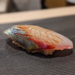 鮨みやもと - シマアジ　10日熟成