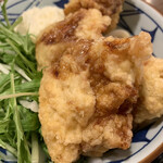 Marugame Seimen - 「鶏天」自体も、ほんのり柚子風味が…