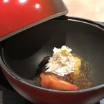 窯焼き割烹 黒泉 - 蟹と湯葉のジュレ