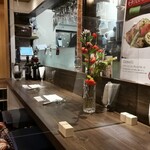 創作イタリアン Gemelli - 店内、ソーシャルディスタンス