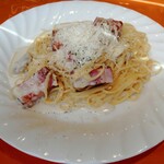 食感パスタとピザのお店 ピノキオ - 「ベーコンとモッツァレラチーズ」スパゲッティ 980円