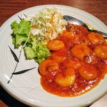 台湾料理 紅鶴楼 - エビチリ　880円→440円