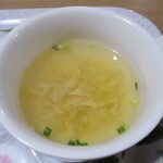 炉窯炭焼 肉バル ローツェ - 玉子のスープ。　　　　　2020.10.21