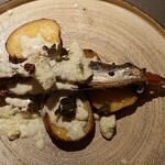 bistro nid - 秋刀魚のレモンコンフィ～フロマージュブランとすだちのアイス