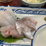 喫茶 コラル - 刺身　お店の方が釣った魚！