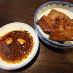 金町製麺 - レバー焼き