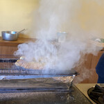 瞬 - 熟成牛(サカエヤ、60日枯らし)のカツ、バター炒め松茸(岡山県産)ソース掛け