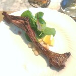 La Brianza - 和歌山県産いのしし骨付きロースグリル、骨付き肉味わい濃厚☆