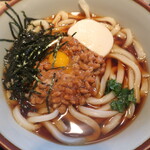 手打うどん ごんべえ - 納豆うどん