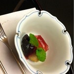 人形町今半 - デザートはスイカのゼリーにしました。