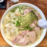 伊達屋 - 塩雲呑麺 大盛 チャーシュー増し