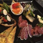 トラットリア シャント - ほとんどの人が注文する前菜盛り合わせ