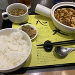陳建一 麻婆豆腐店 - 麻婆豆腐のご飯セット