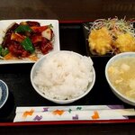 Baien Shuke - 黒酢の酢豚定食 税込750円