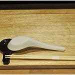 らぁ麺や 嶋 - １席ずつこんな感じで。