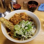 一〇そば - 小うどんに天ぷら。